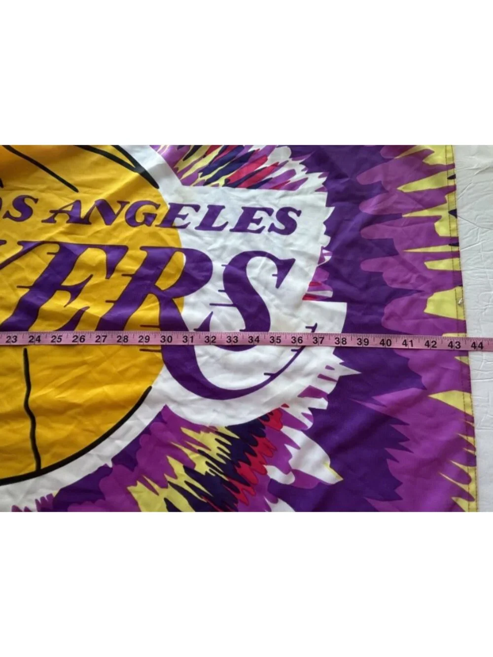 2009 LA Lakers NBA Licensed Flag 44x28 Kobe Era Psychedelic Tie Dye Banner